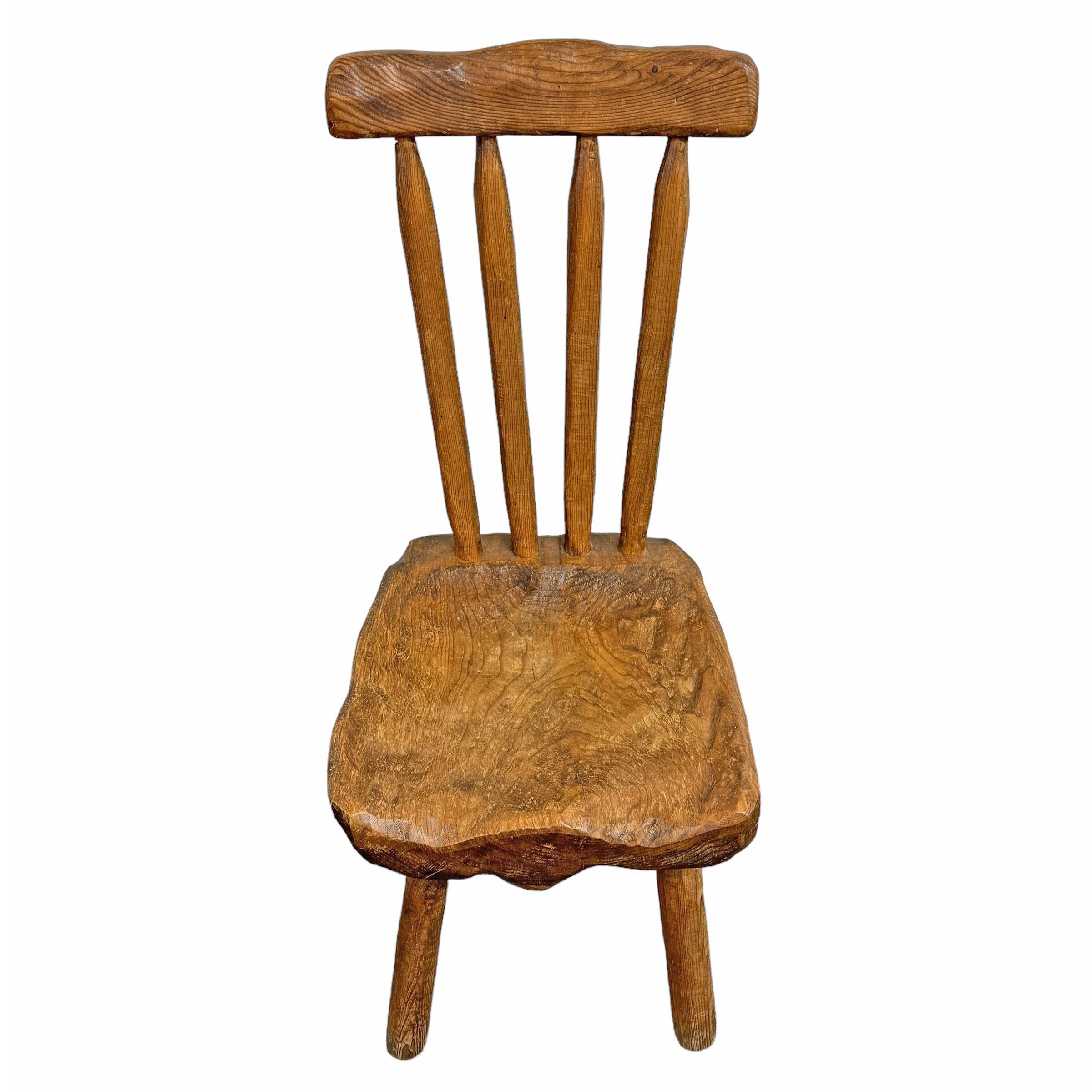 Early 20th Century French Folk Art Chair In Good Condition For Sale In Chicago, IL