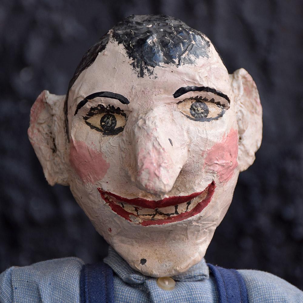 We are proud to offer a lovely Folk Art example of an early 20th century French puppet theatre. Handmade from scratch and demonstrating wonderful craftsmanship. Made from hand wood and found objects this is a highly decorative object. This would