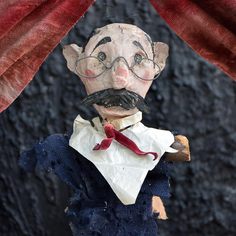 Early 20th Century French Folk Art Puppet Theatre In Fair Condition In London, GB