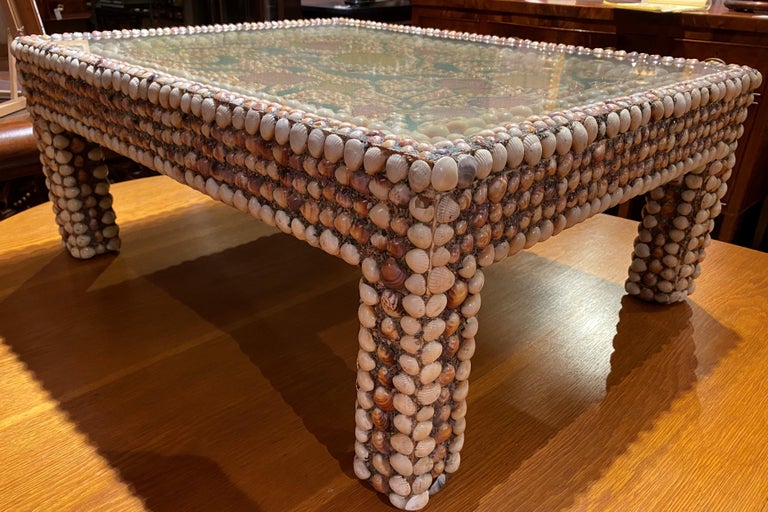 Early 20th Century French Folk Art Shellwork Table For Sale at 1stDibs ...