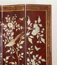 Early 20th Century French Four Fold Screen