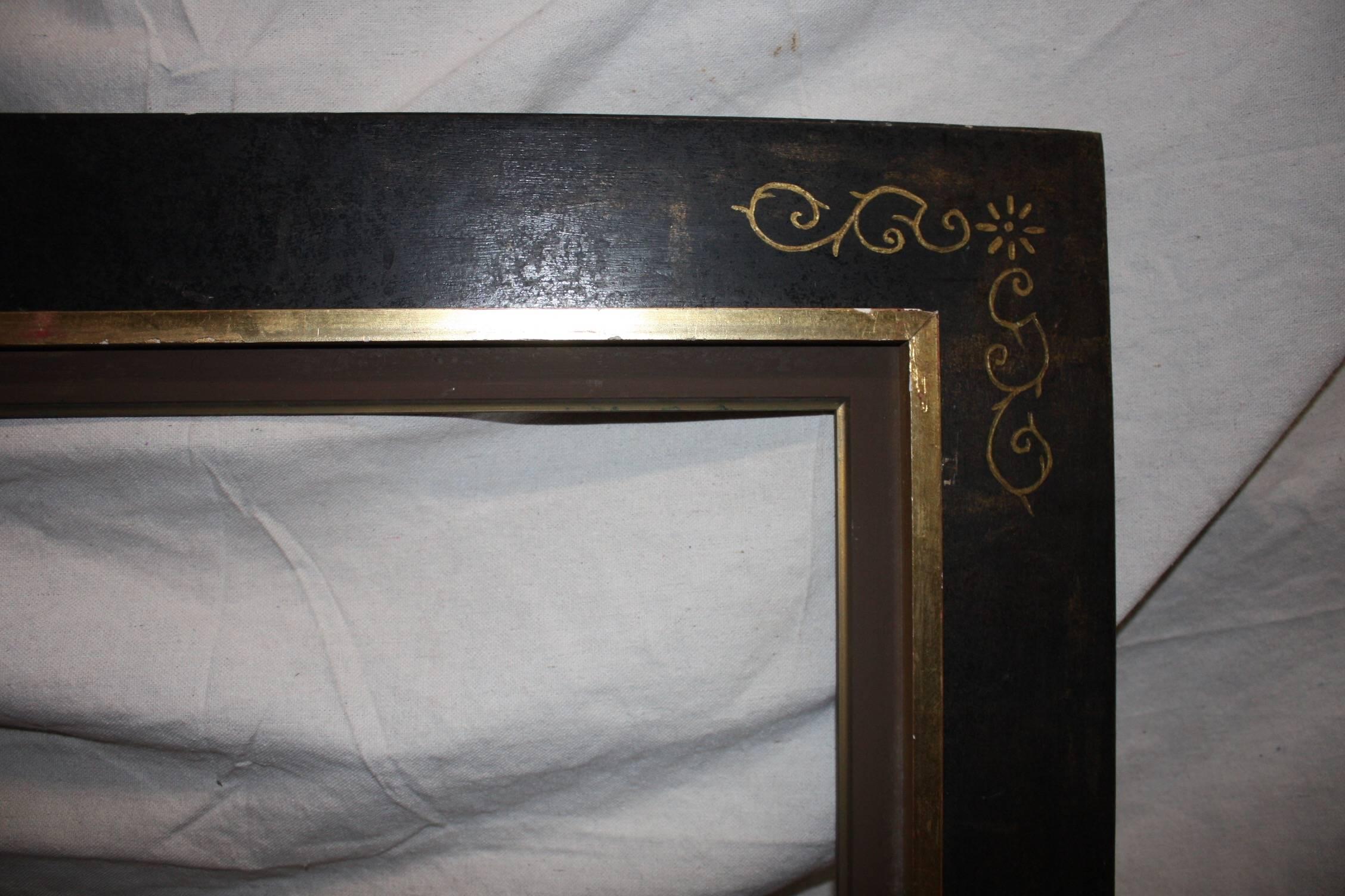 Hand-Painted Early 20th Century French Frame