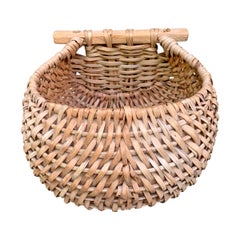 Early 20th Century French Gathering Basket