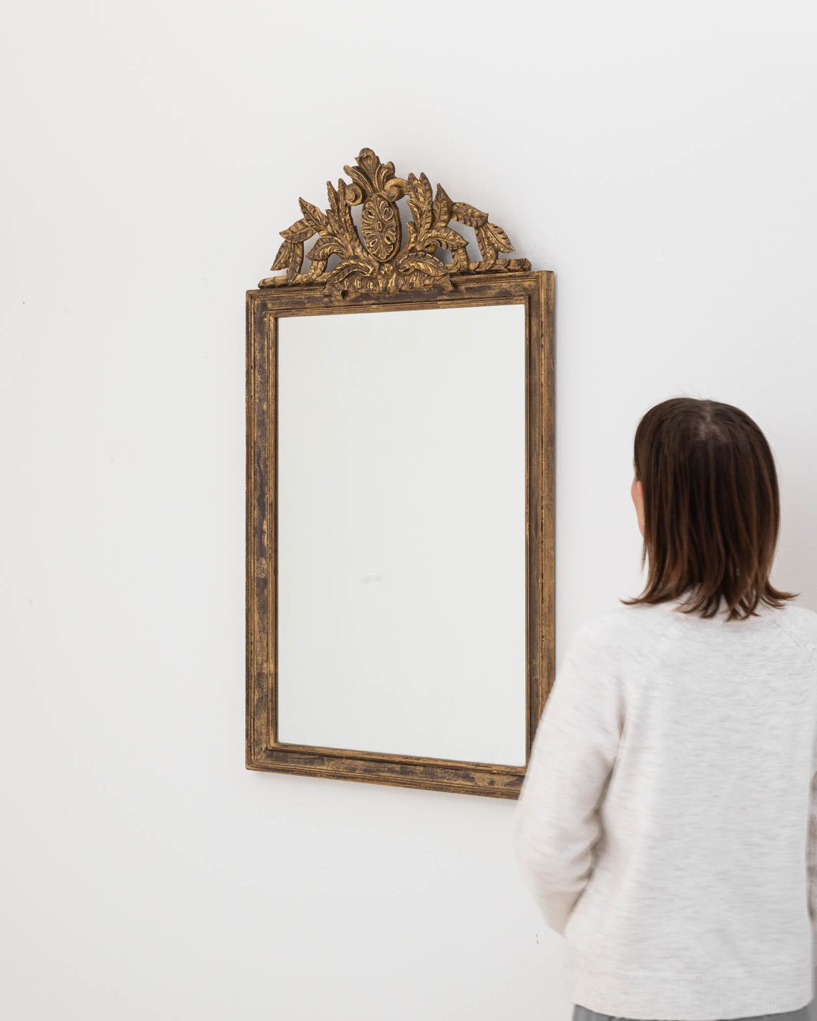 Early 20th Century French Gilded Wood Mirror 2