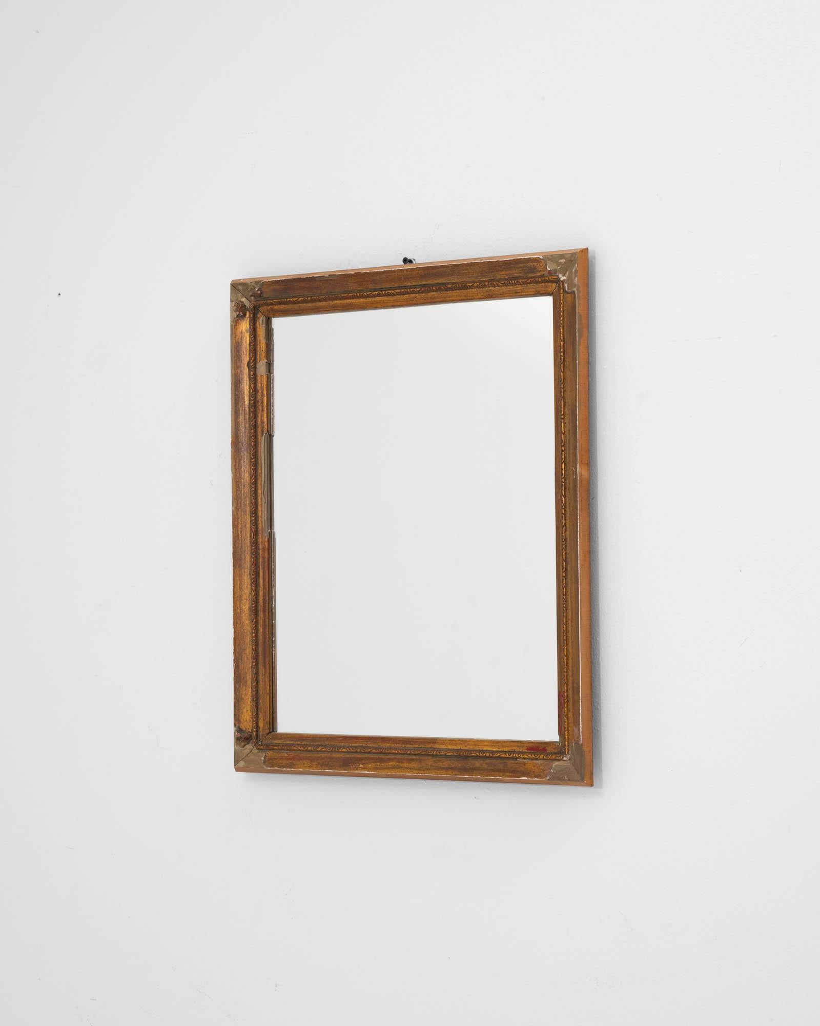 Early 20th Century French Gilded Wooden Mirror For Sale 6