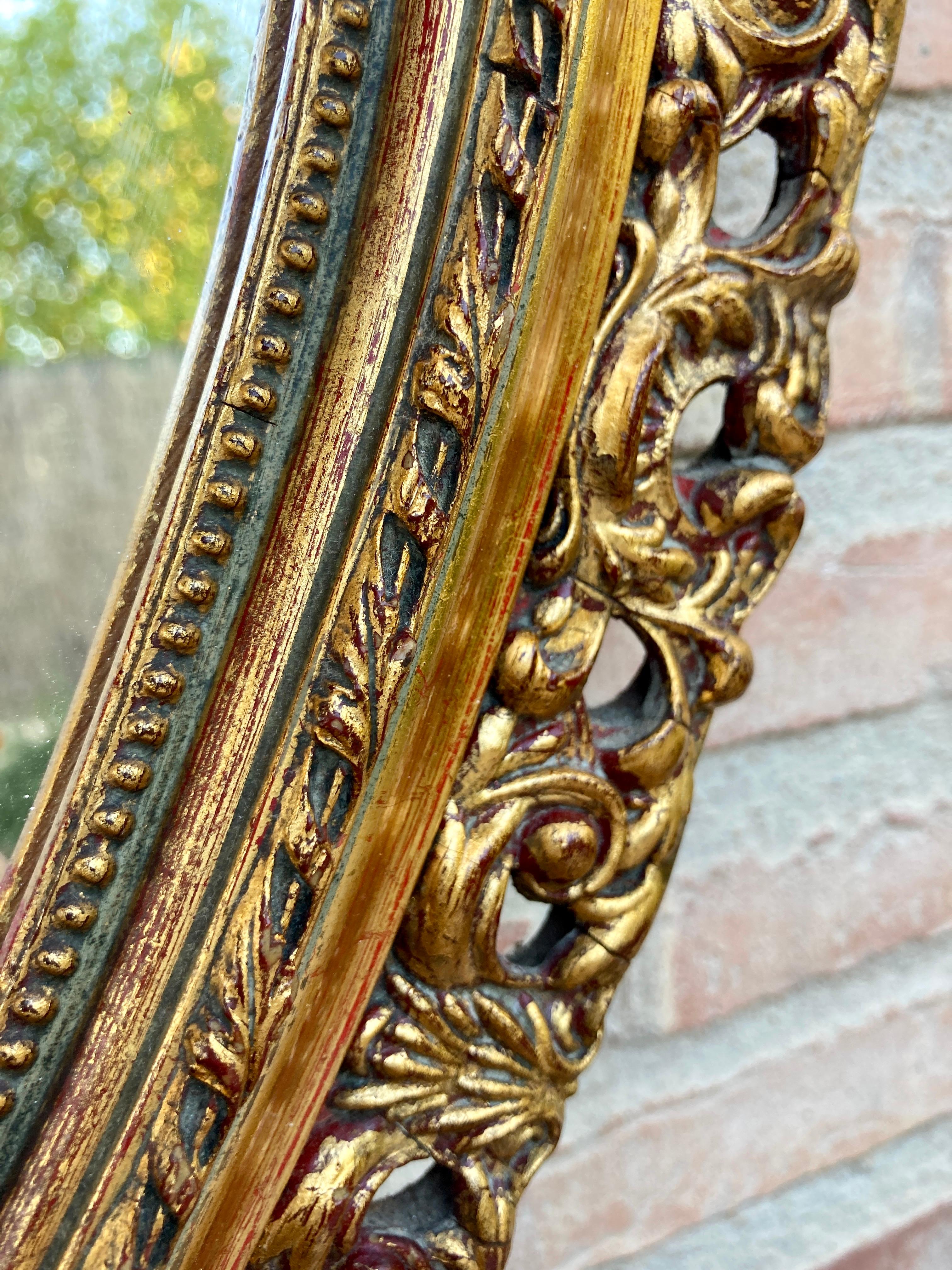 Early 20th Century French Giltwood Wall Mirror For Sale 3