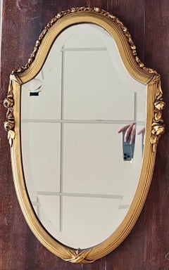 Early 20th Century French Giltwood Wall Oval Mirror