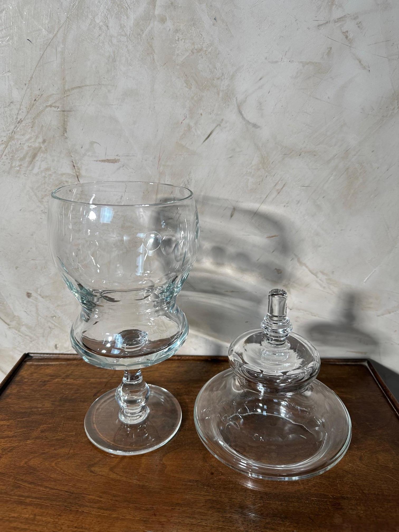 Drageoir en verre français du début du 20e siècle, années 1920 en vente 4