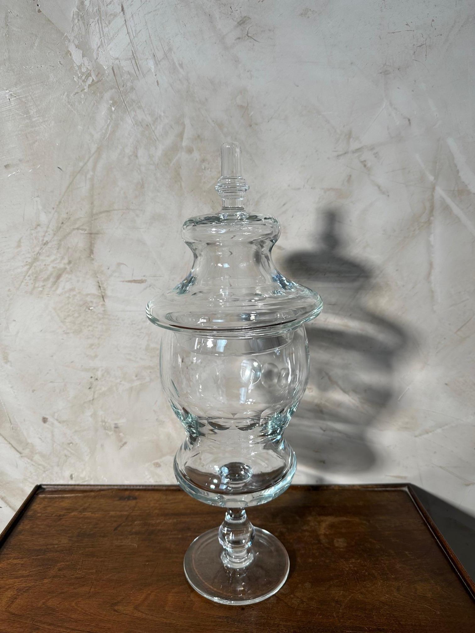 Français Drageoir en verre français du début du 20e siècle, années 1920 en vente