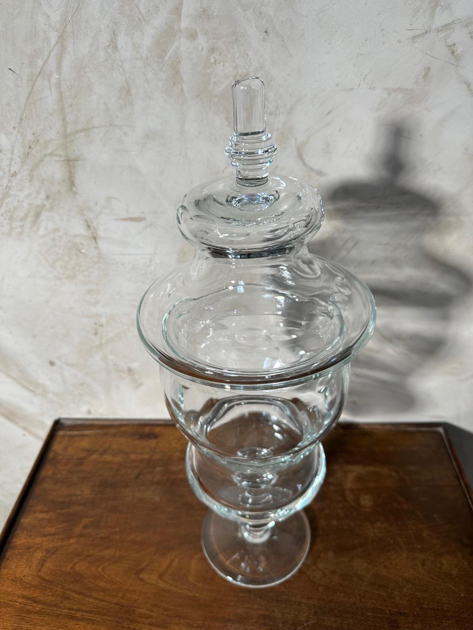 Drageoir en verre français du début du 20e siècle, années 1920 Bon état - En vente à LEGNY, FR