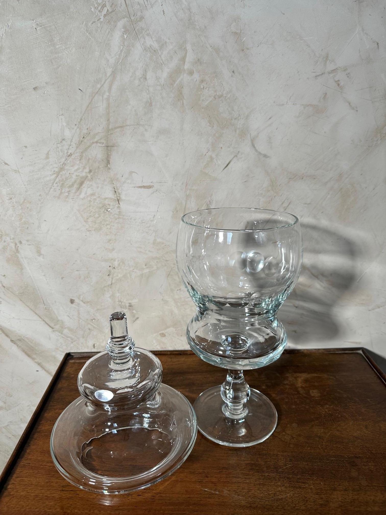 Verre Drageoir en verre français du début du 20e siècle, années 1920 en vente