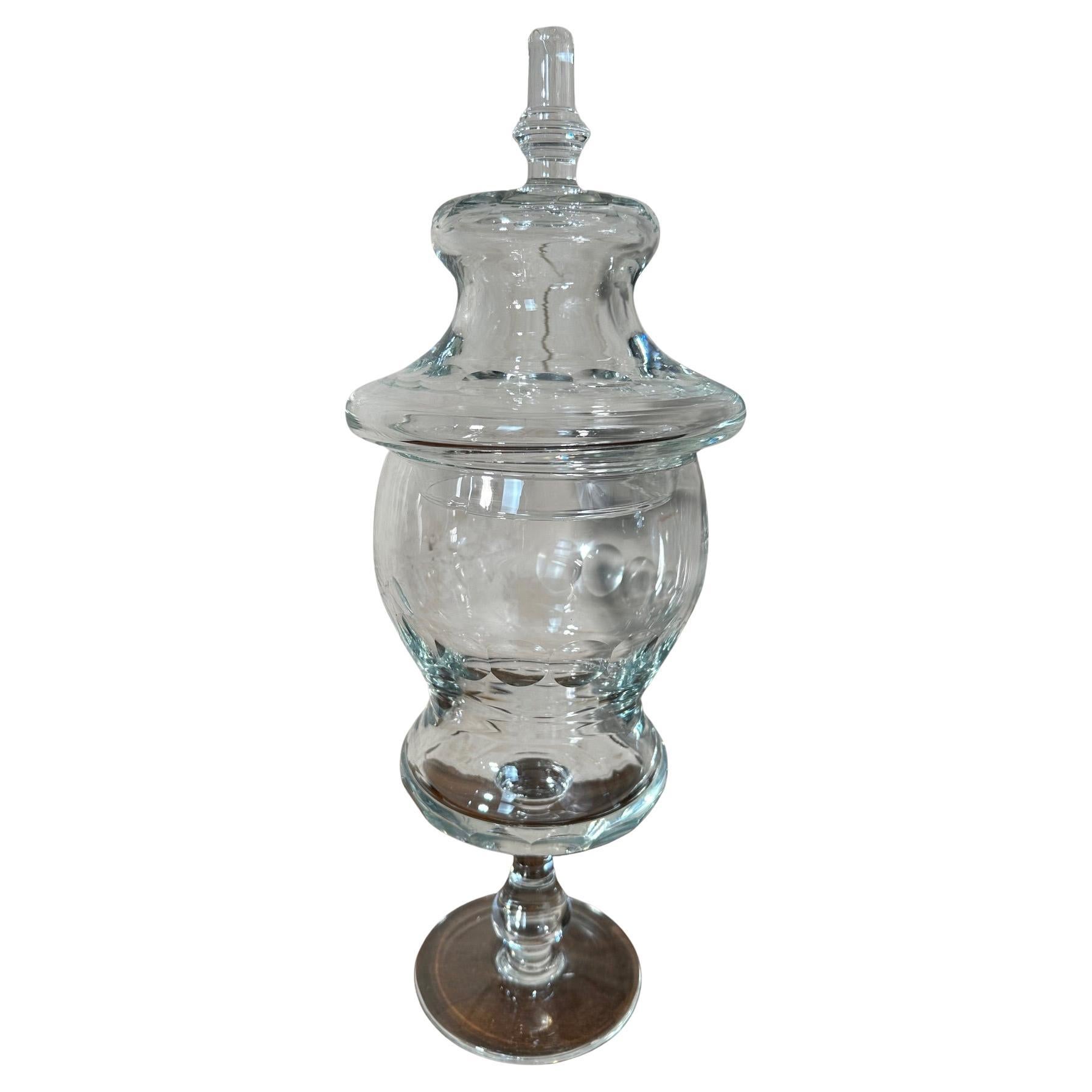 Early 20th century French Glass Drageoir, 1920s