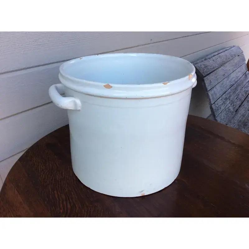Hand-Crafted Early 20th Century French Glazed Terracotta Bowl For Sale