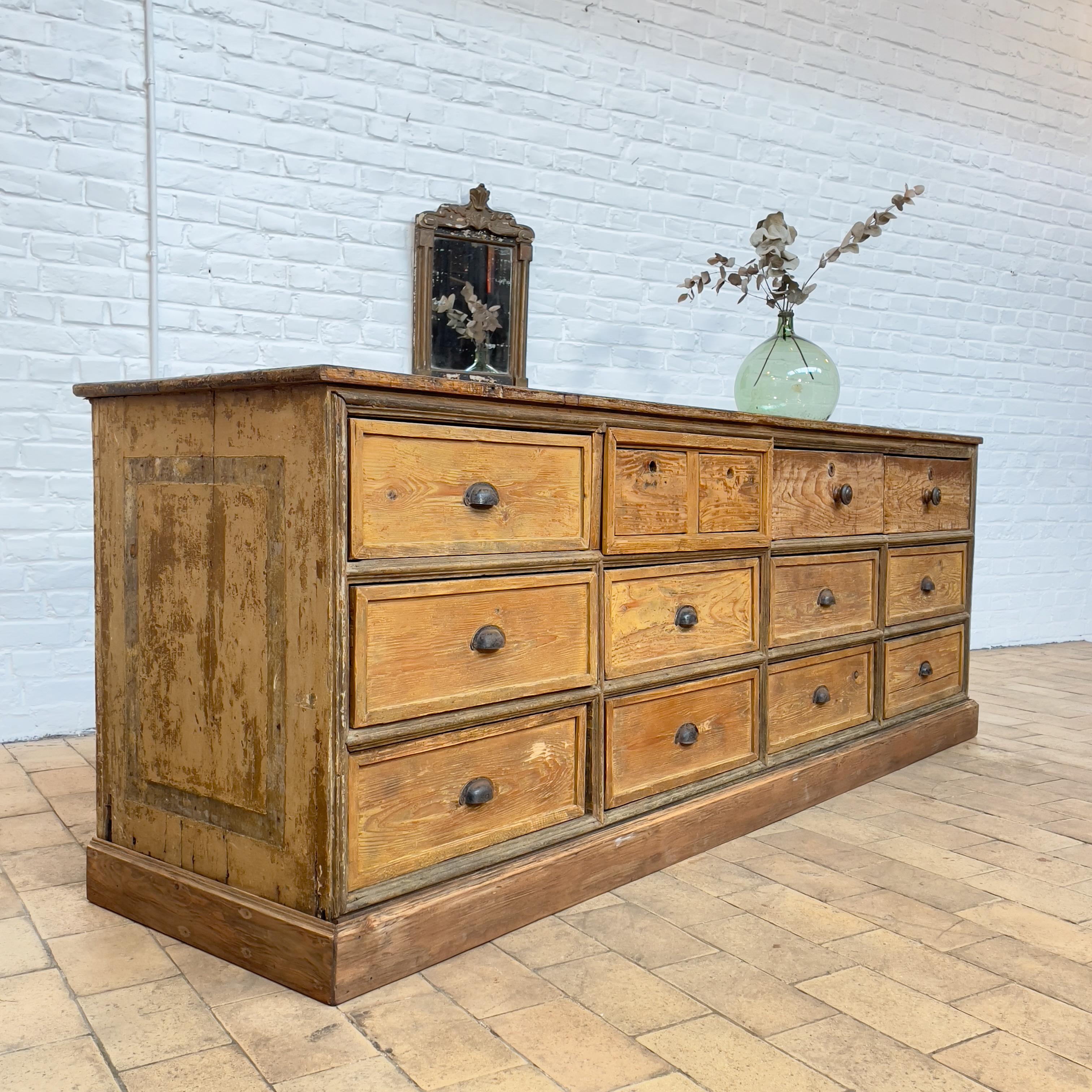 Other Early 20th Century French Haberdashery Cabinet with Drawers