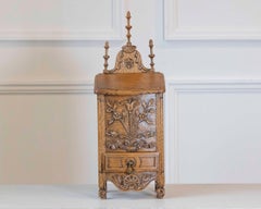 Early 20th Century French Hand-Carved Flour Box