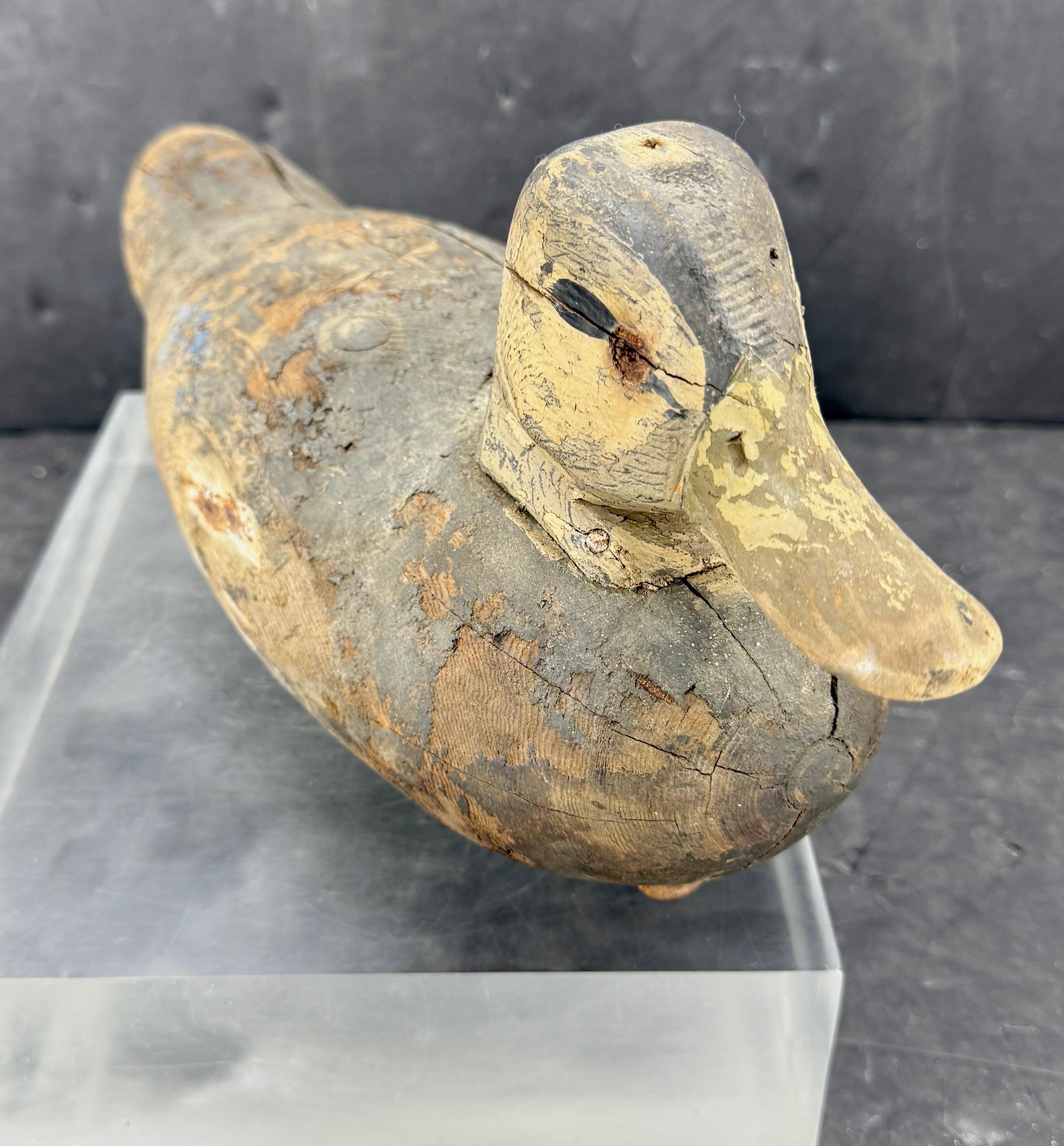 Appelant de canard en bois sculpté à la main du début du 20e siècle. en vente 3