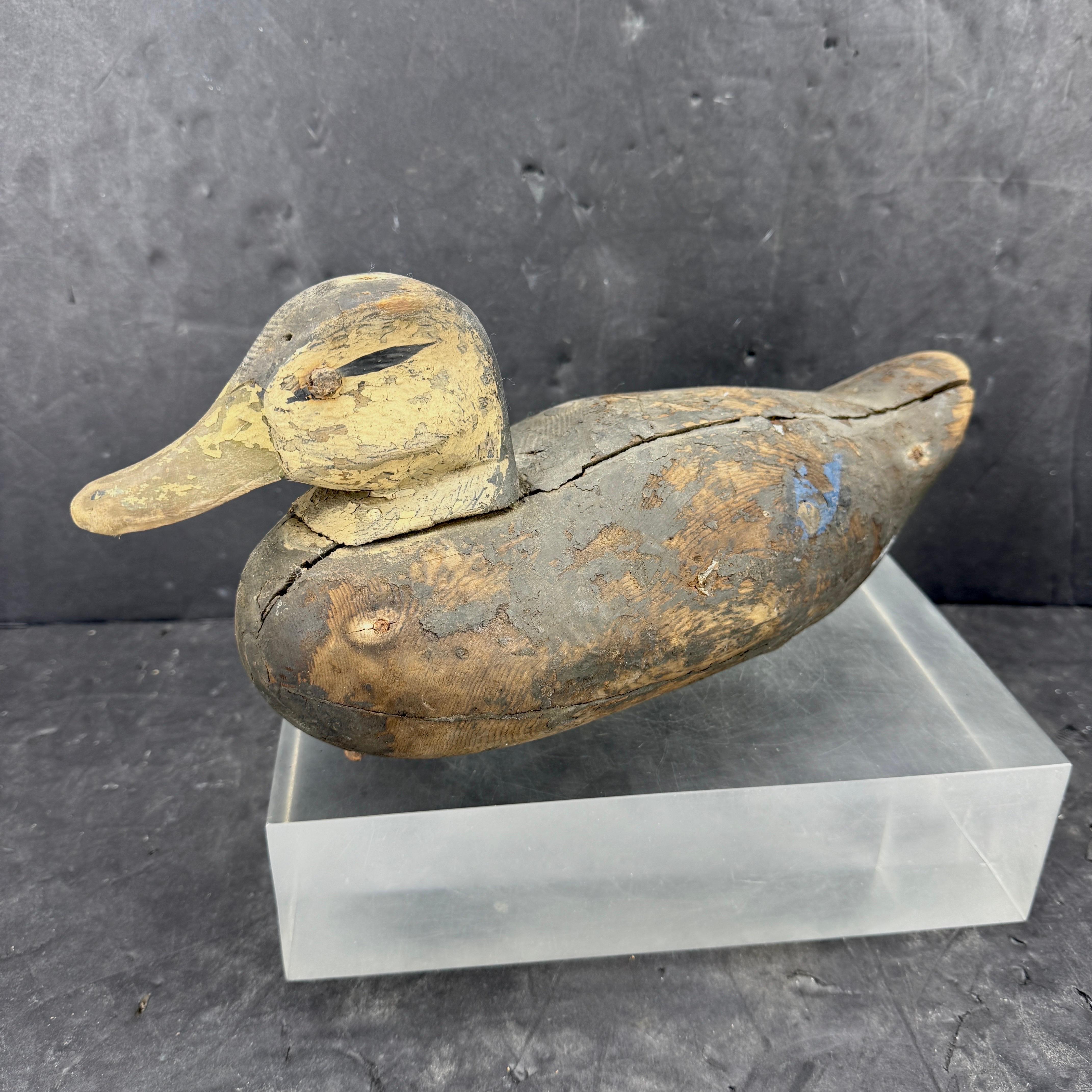 Appelant de canard en bois sculpté à la main du début du 20e siècle. en vente 4