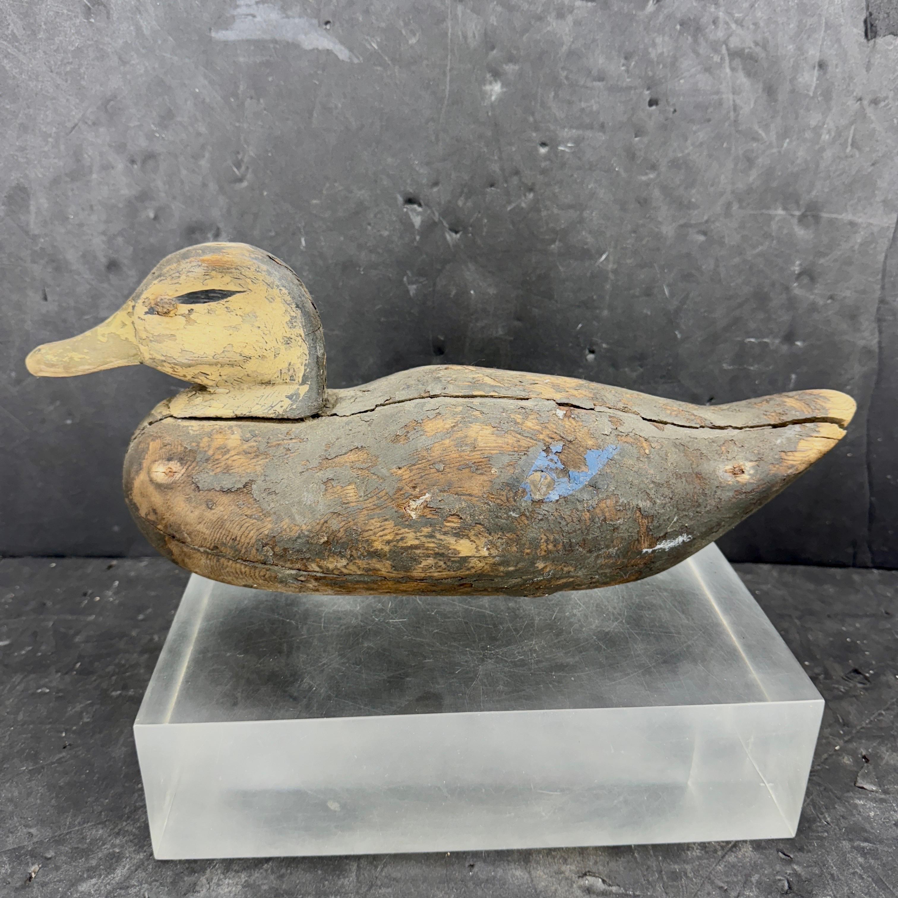 Appelant de canard en bois sculpté à la main du début du 20e siècle. en vente 5