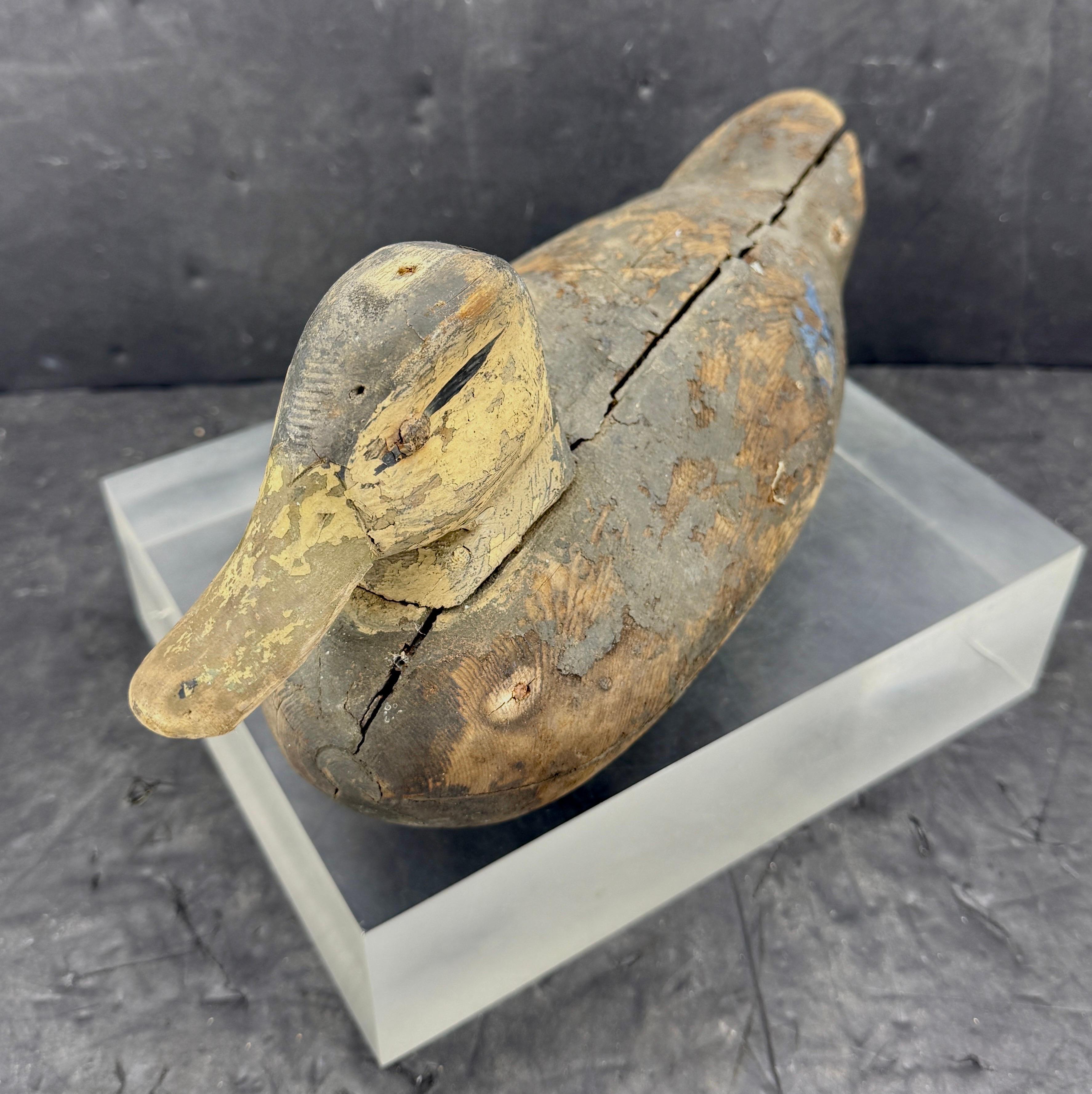 Appelant de canard en bois sculpté à la main du début du 20e siècle. en vente 7