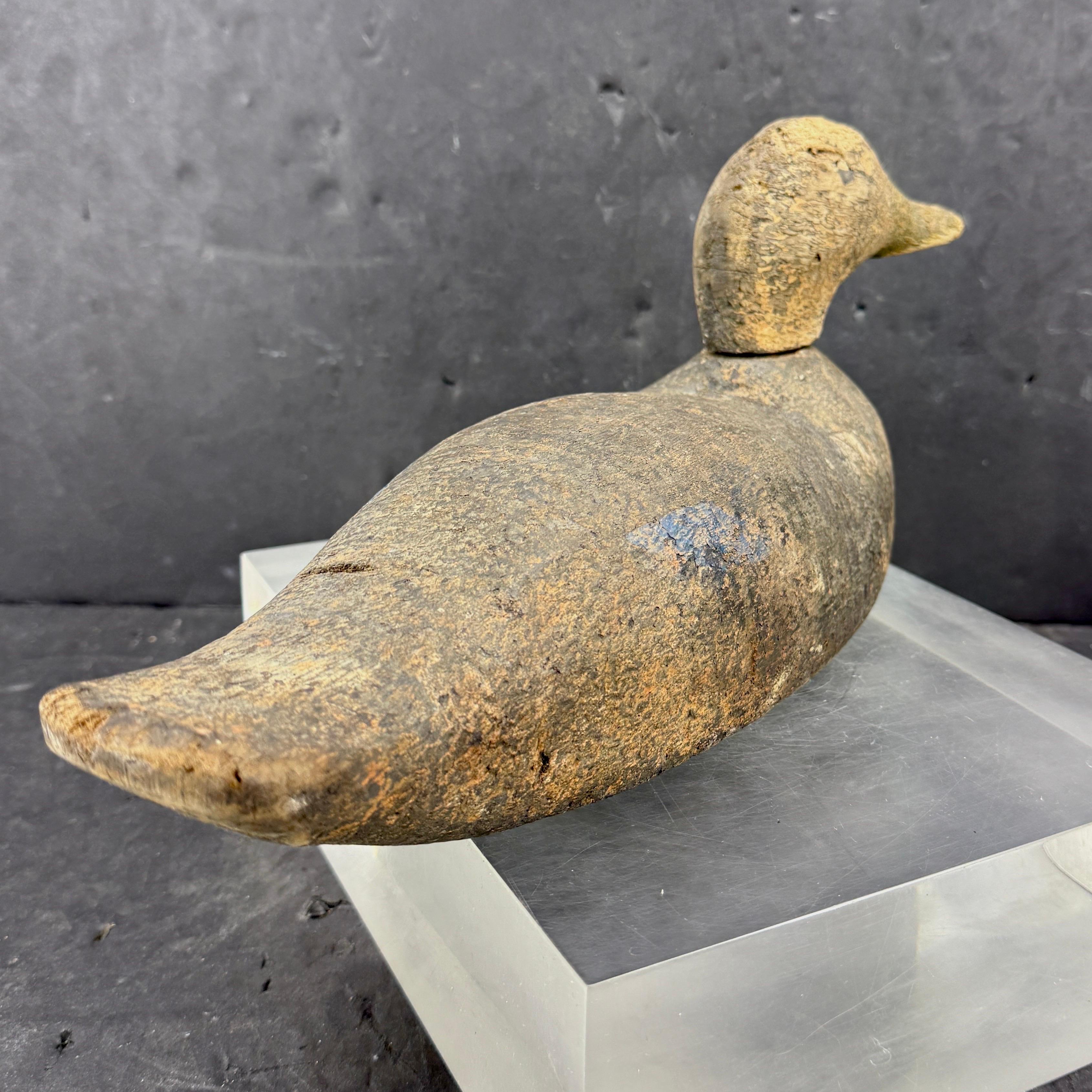 Appelant de canard en bois sculpté à la main du début du 20e siècle. Bon état - En vente à Haddonfield, NJ