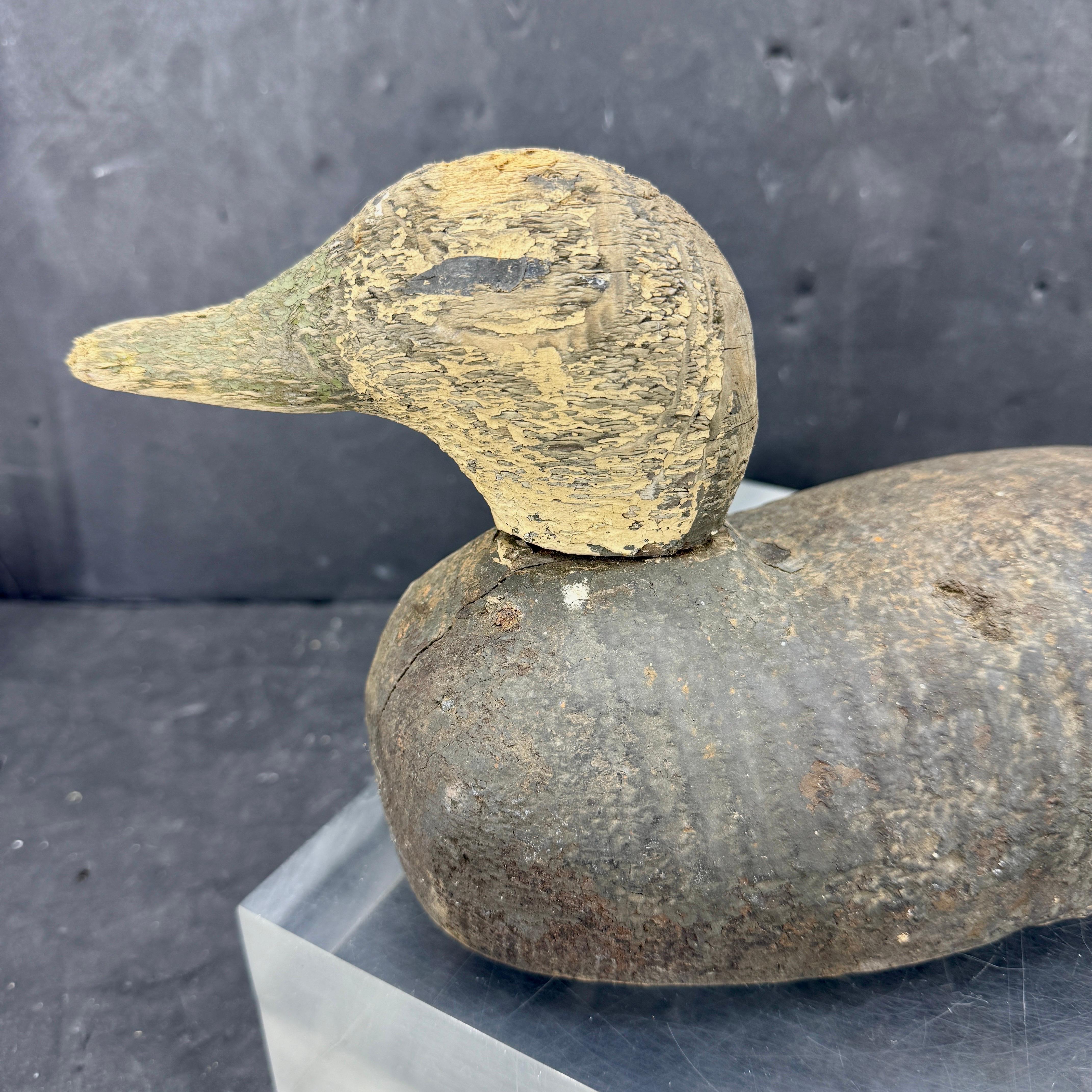 Appelant de canard en bois sculpté à la main du début du 20e siècle. en vente 2