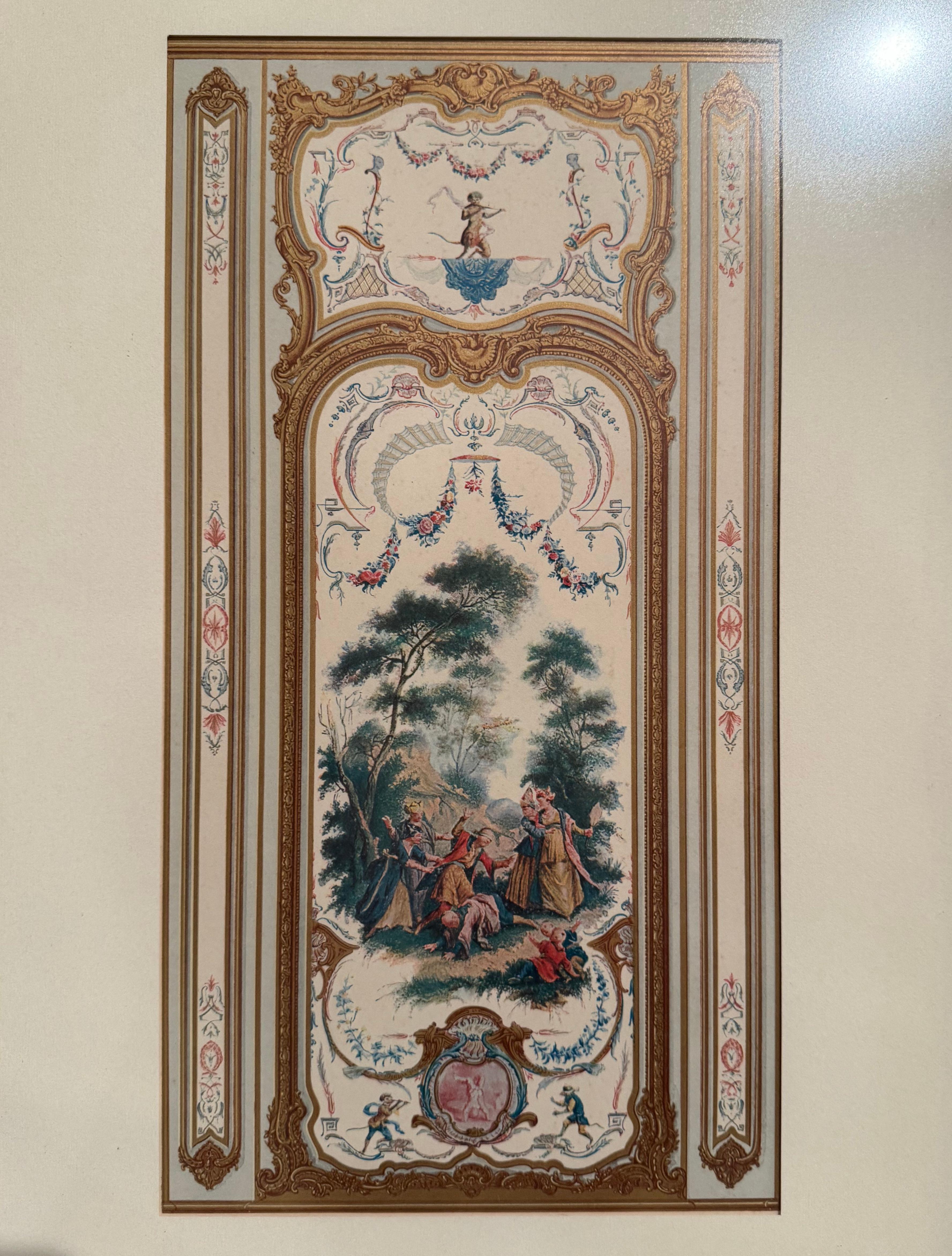 Early 20th Century French Hand Painted & Framed Architectural Drawings, Set of 8 For Sale 6