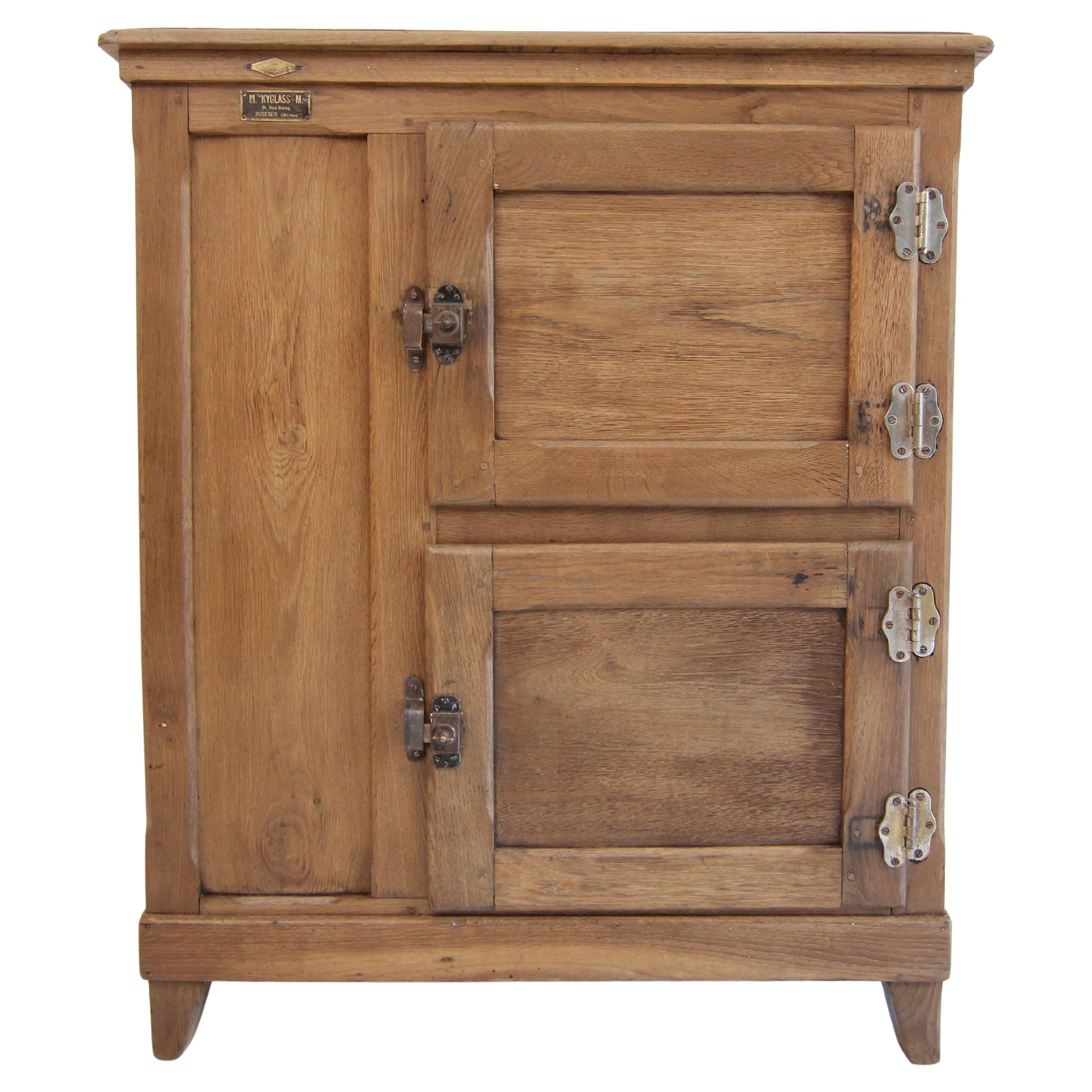 Early 20th Century French Ice Box Cabinet