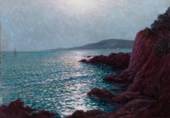 Early 20th-Century French Impressionism, Jean Lafon, Sunset on Côte d’Azur