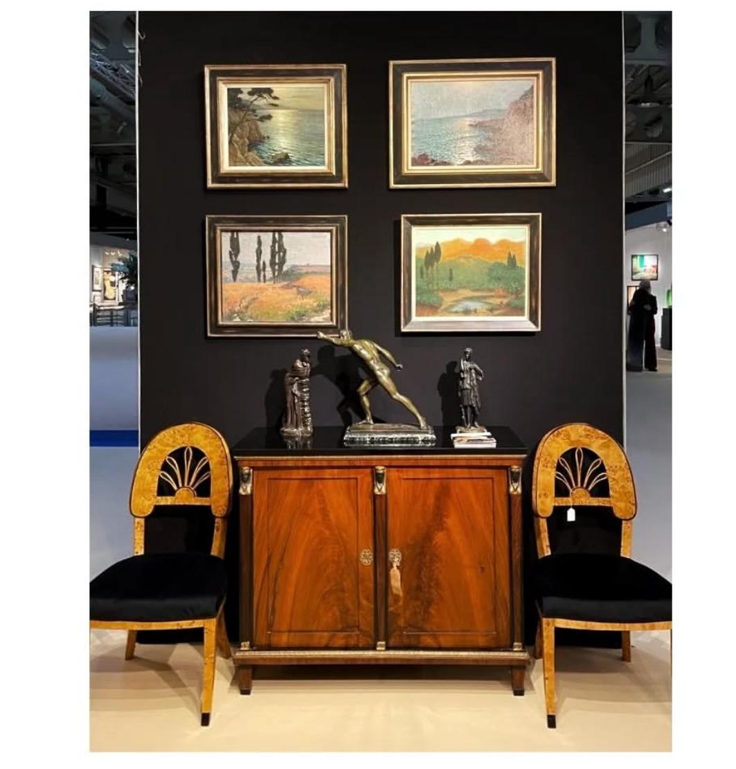 Early 20th-Century French Impressionism, Jean Lafon, Sunset on Côte d’Azur In Good Condition For Sale In Dresden, DE