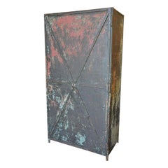 Antique Early 20th Century French Industrial Cabinet, Locker