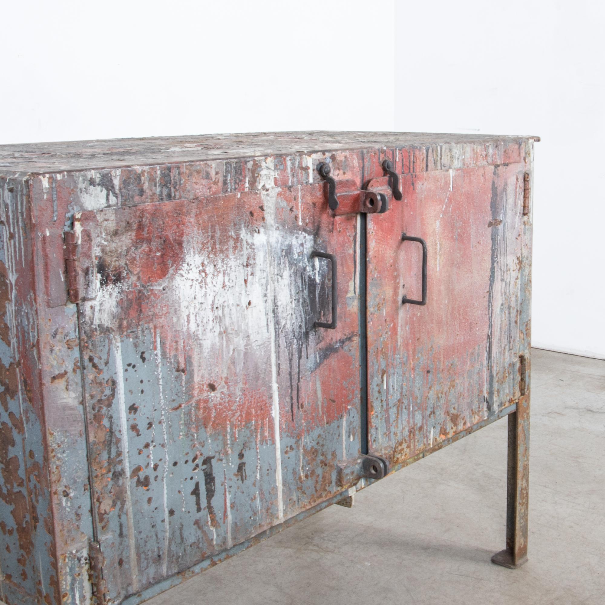 Early 20th Century French Industrial Storage Cabinet 3