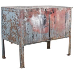 Early 20th Century French Industrial Storage Cabinet Early 20th Century French Industrial Storage Cabinet