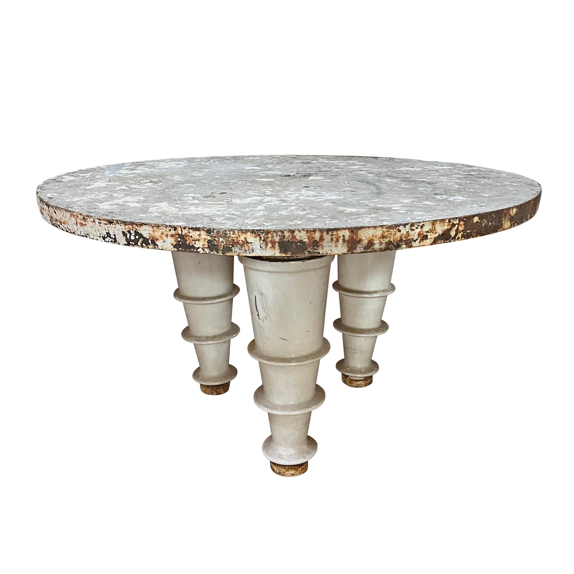 Cement Early 20th Century French Industrial Table For Sale