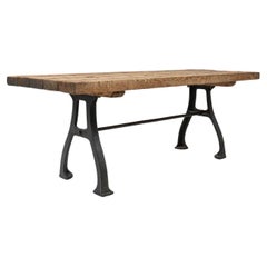 Used Early 20th Century French Industrial Table