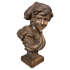 Scultura di risate in terracotta di Jean-Baptiste Carpeaux dei primi anni del XX secolo Scultura di risate in terracotta di Jean-Baptiste Carpeaux dei primi anni del XX secolo