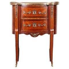 Early 20th Century French Kidney Shaped Commode or Nightstand