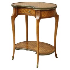 Early 20th Century French Kidney Shaped Side Table