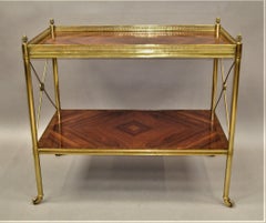Early 20th Century French Kingwood and Gilt Brass Étagère