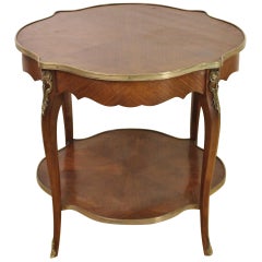 Early 20th Century French Kingwood Center Table