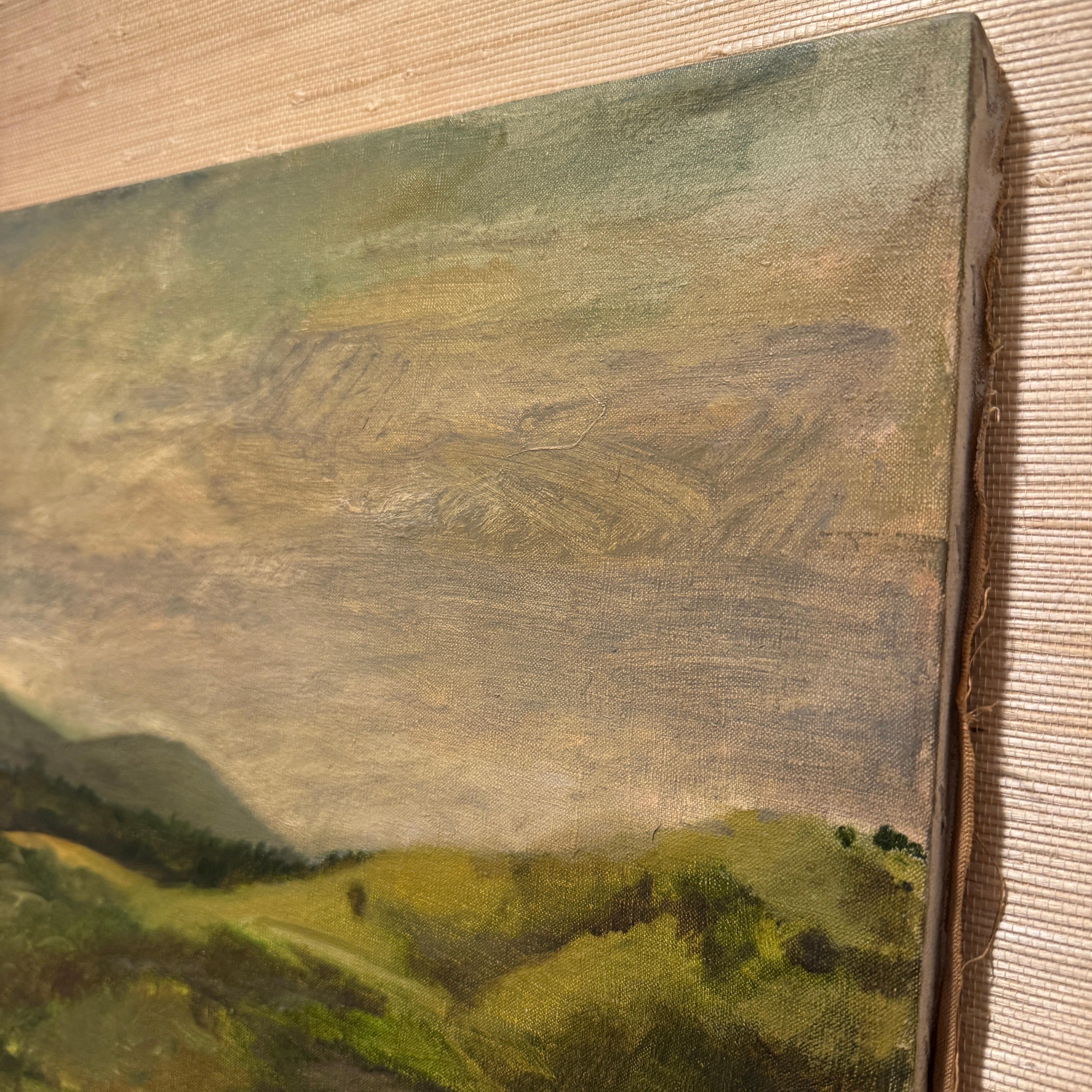 Early 20th Century French Landscape Oil Painting on Canvas 13