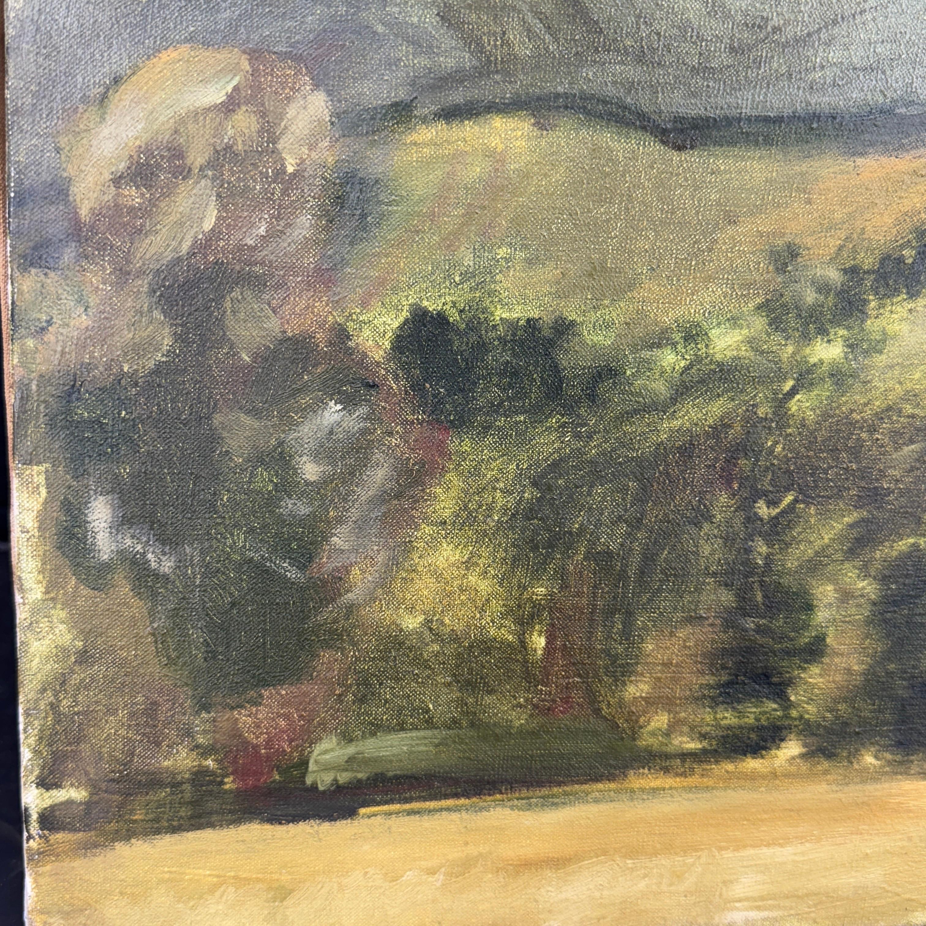 Early 20th Century French Landscape Oil Painting on Canvas 1