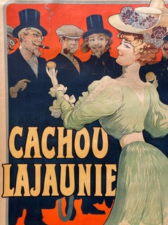 Early 20th Century French Lithographic Poster, 'Cachou Lajaunie', c. 1900