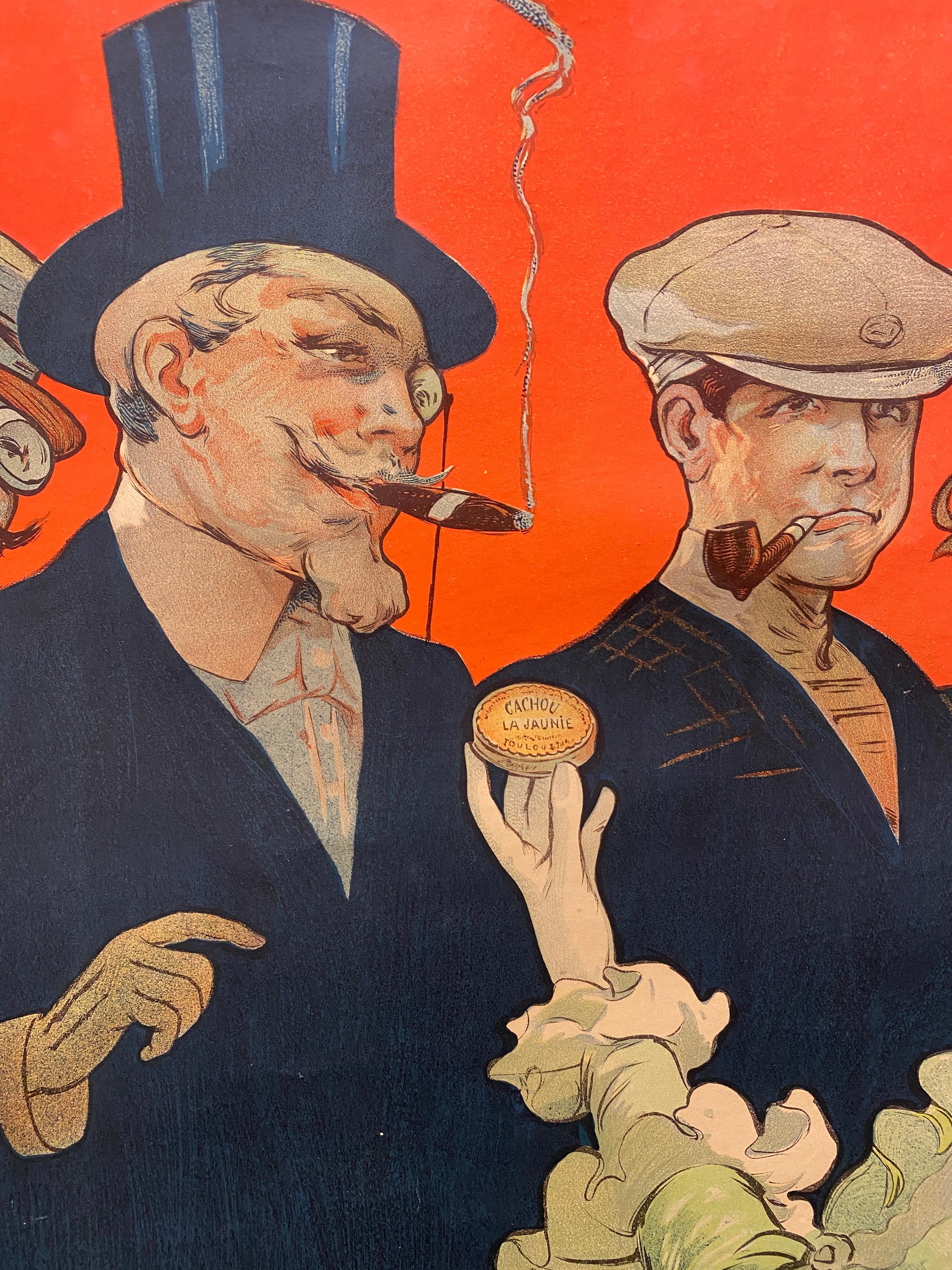Français Affiche lithographique française du début du XXe siècle, 
