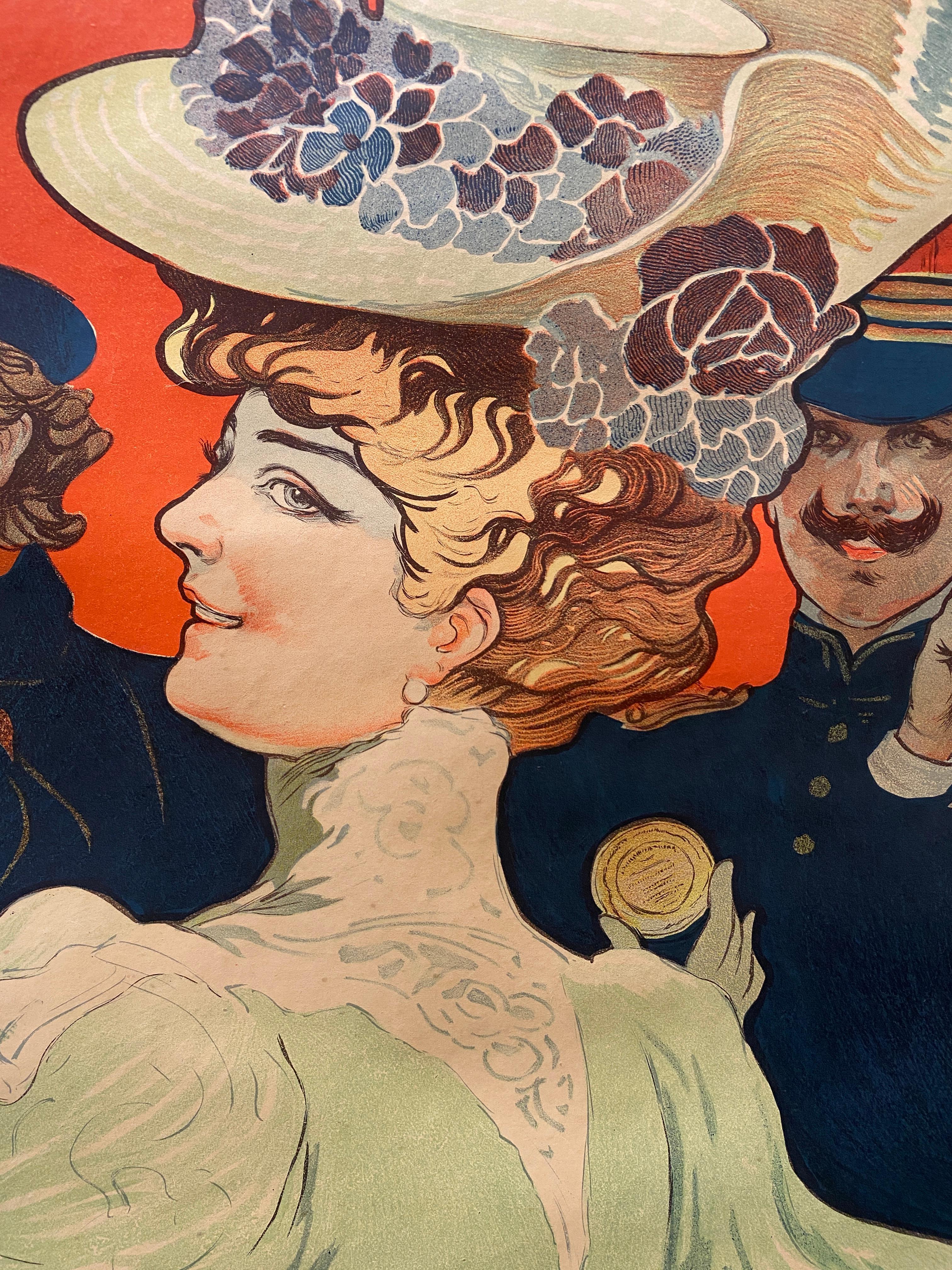 Affiche lithographique française du début du XXe siècle, 