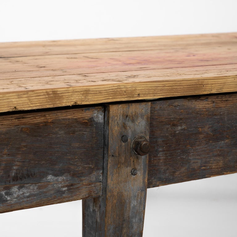 Early 20th Century French Long Wooden Table at 1stDibs