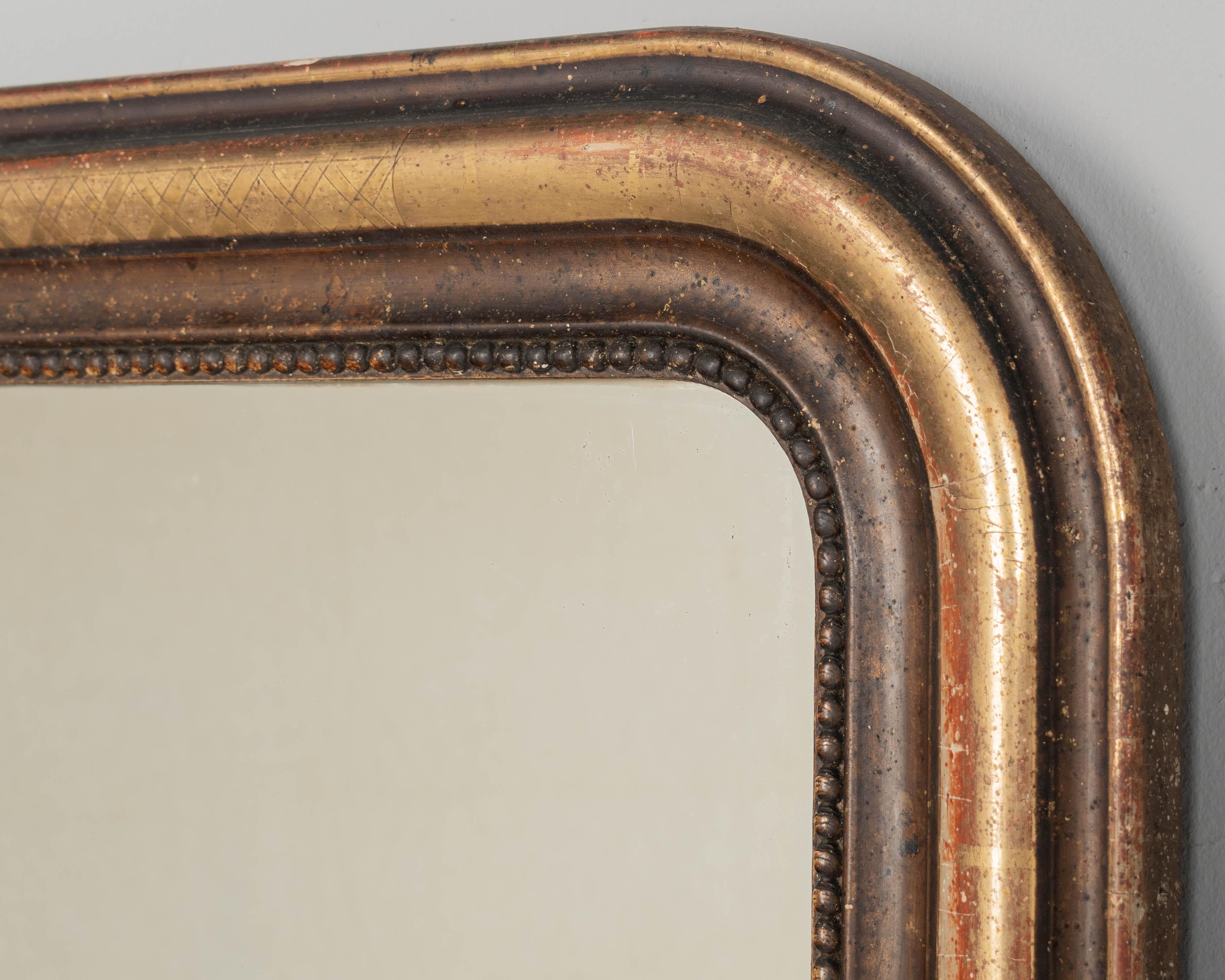 Early 20th Century French Louis Philippe Style Gilded Mirror 34