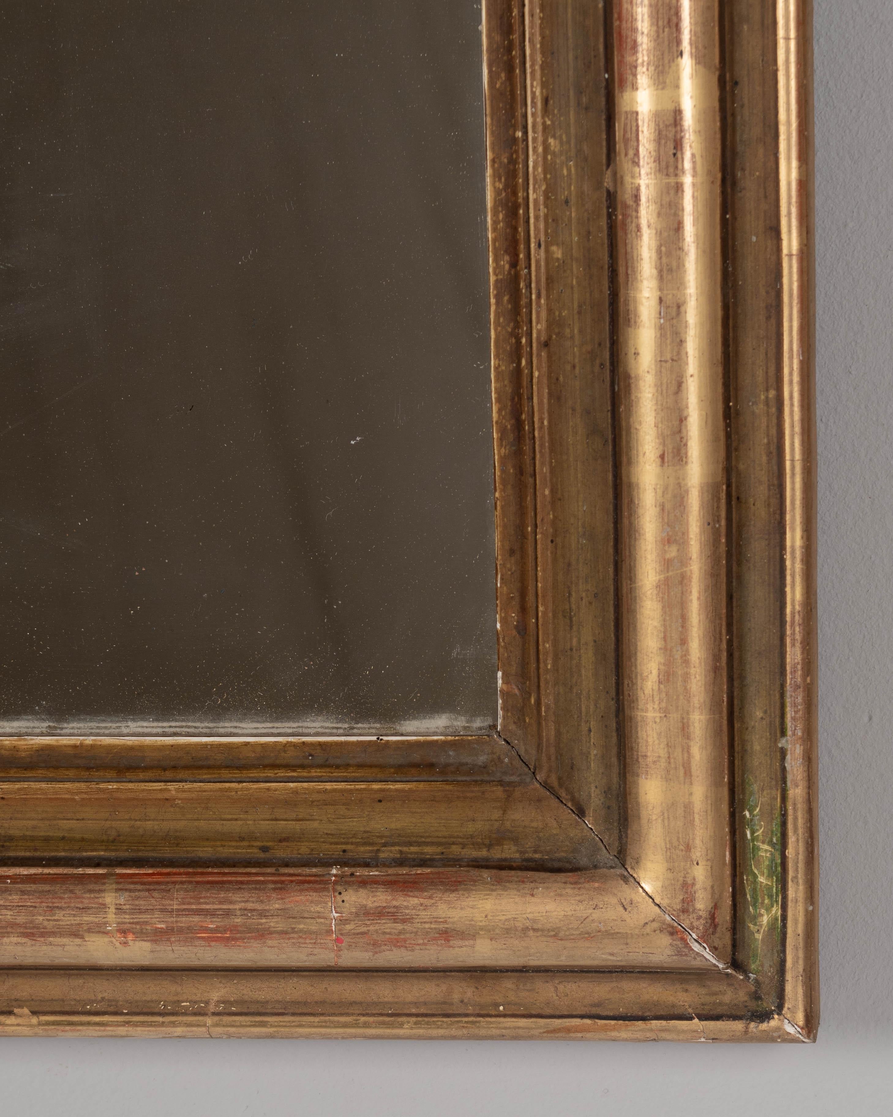 Early 20th Century French Louis Philippe Style Gilded Mirror 19.5