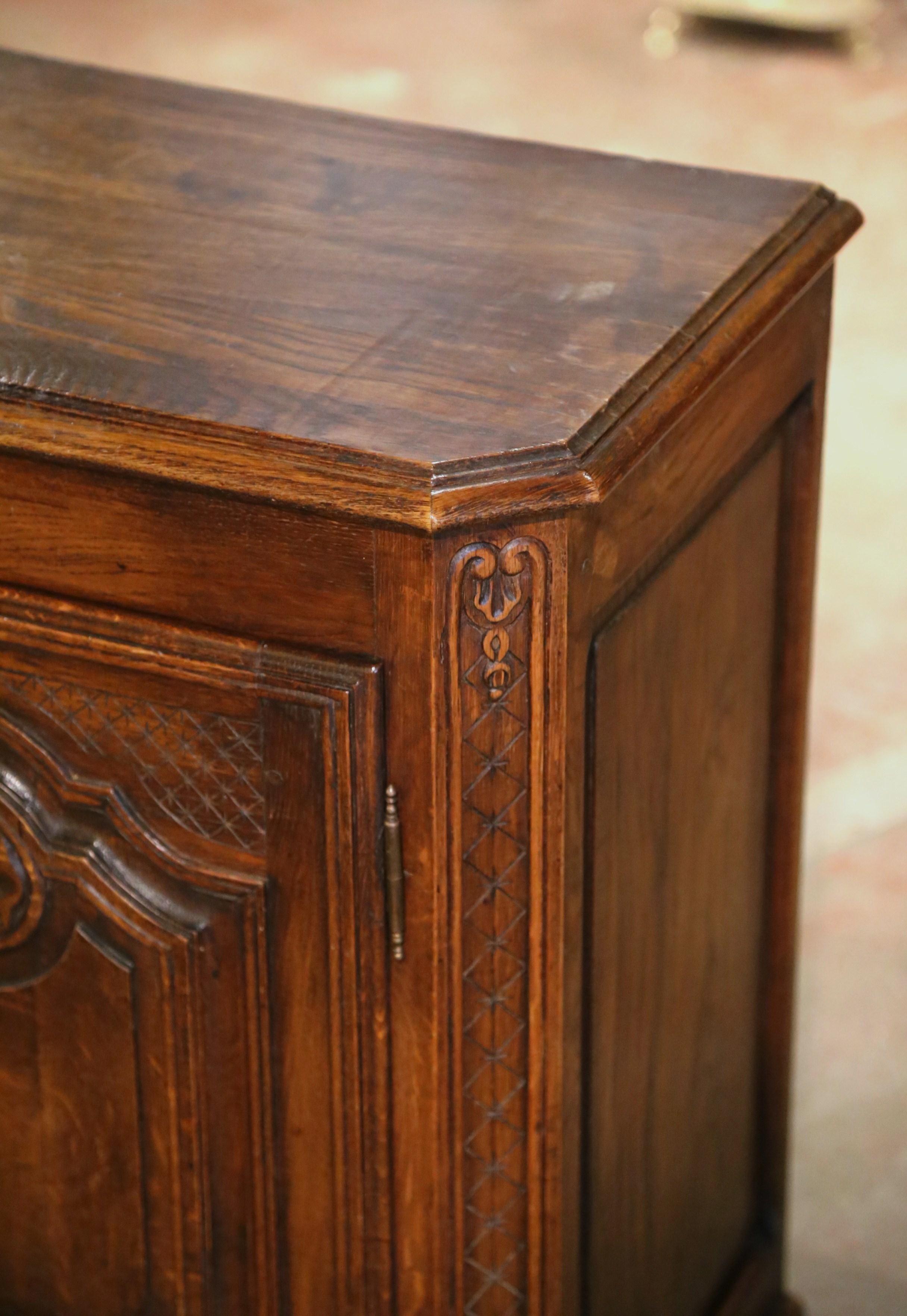 Early 20th Century French Louis XIV Oak Confiturier Jelly Cabinet from Normandy 1