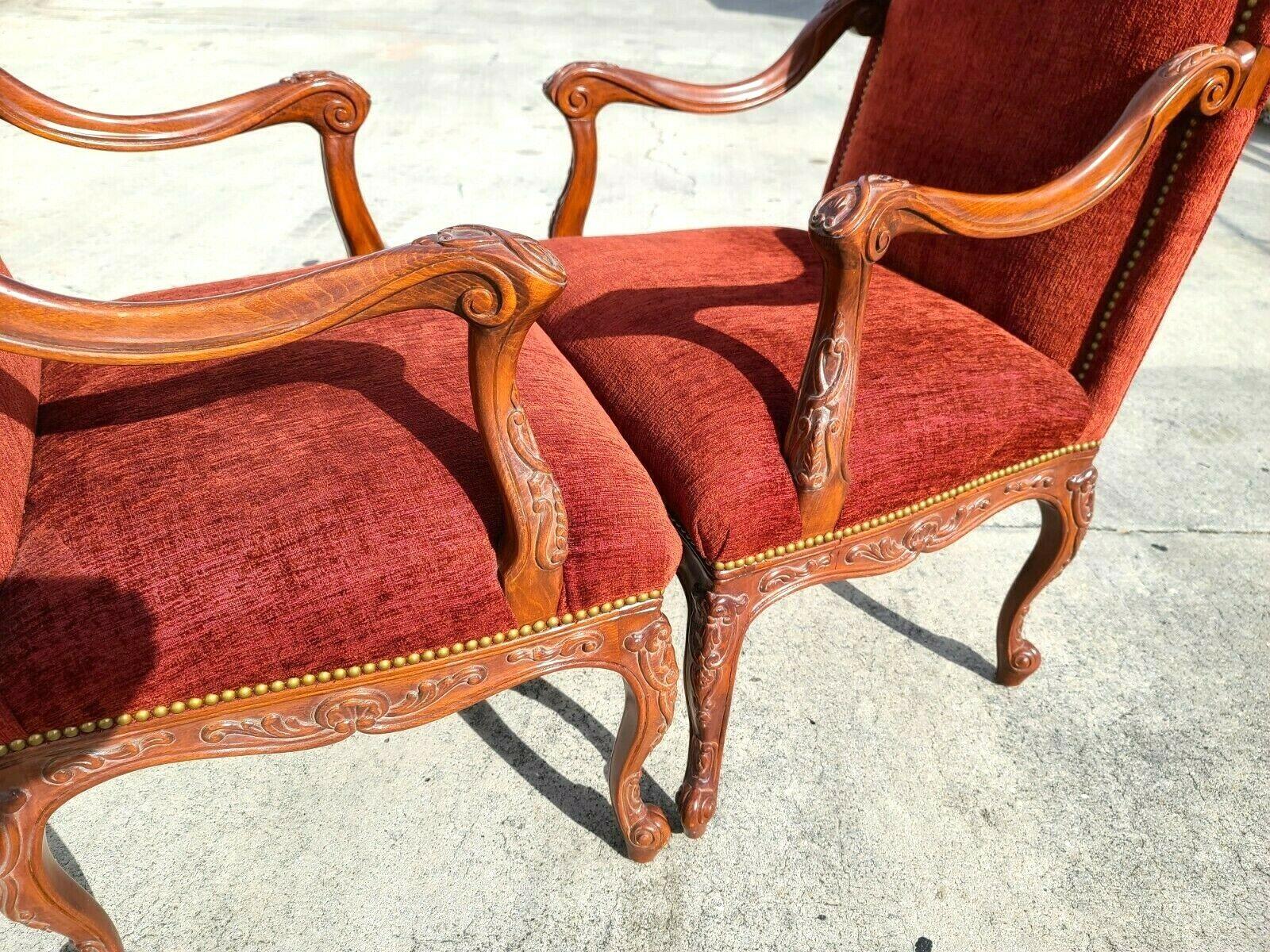 Early 20th Century French Louis XV Armchairs, a Pair 1