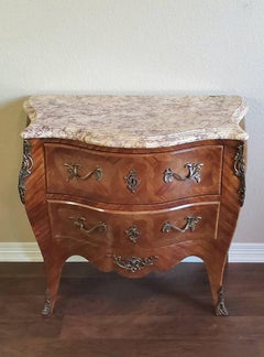 Early 20th Century French Louis XV Bombe Commode